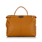Fendi Large Peekaboo Leather Satchel (SHG-24326)