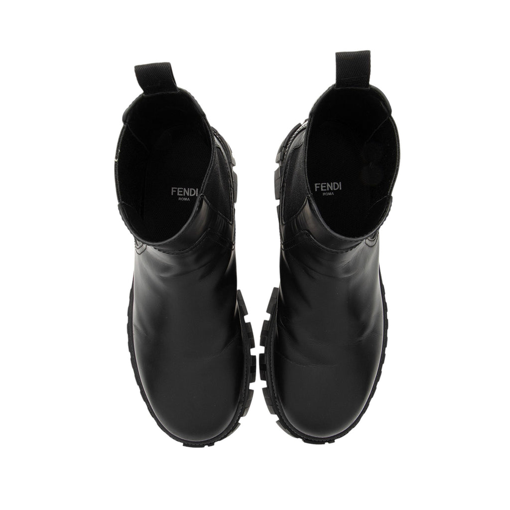 Fendi Leather Force Chelsea Boots - Size 7.5 / 37.5 (SHF-JzrAmk)