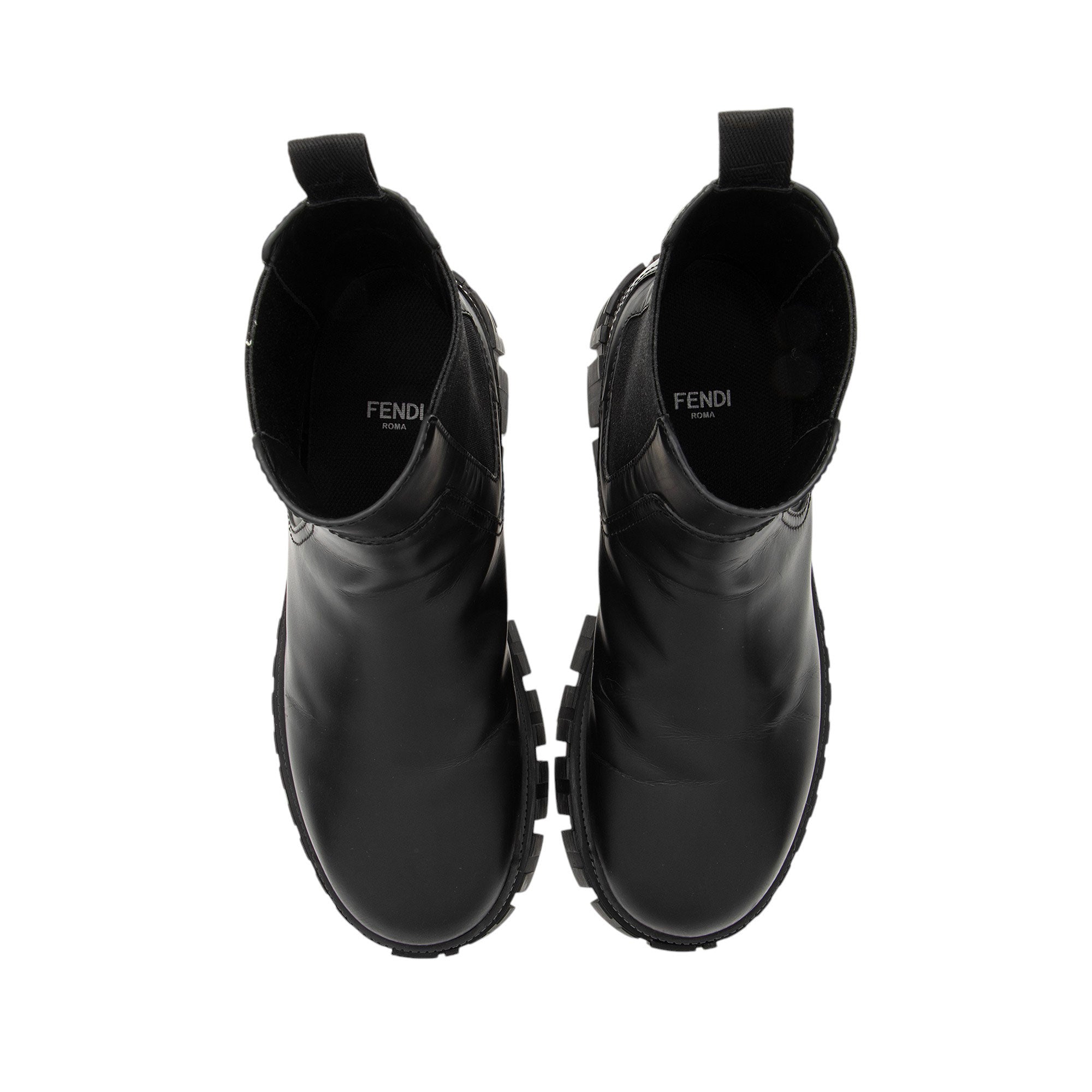 Fendi Leather Force Chelsea Boots - Size 7.5 / 37.5 (SHF-JzrAmk)
