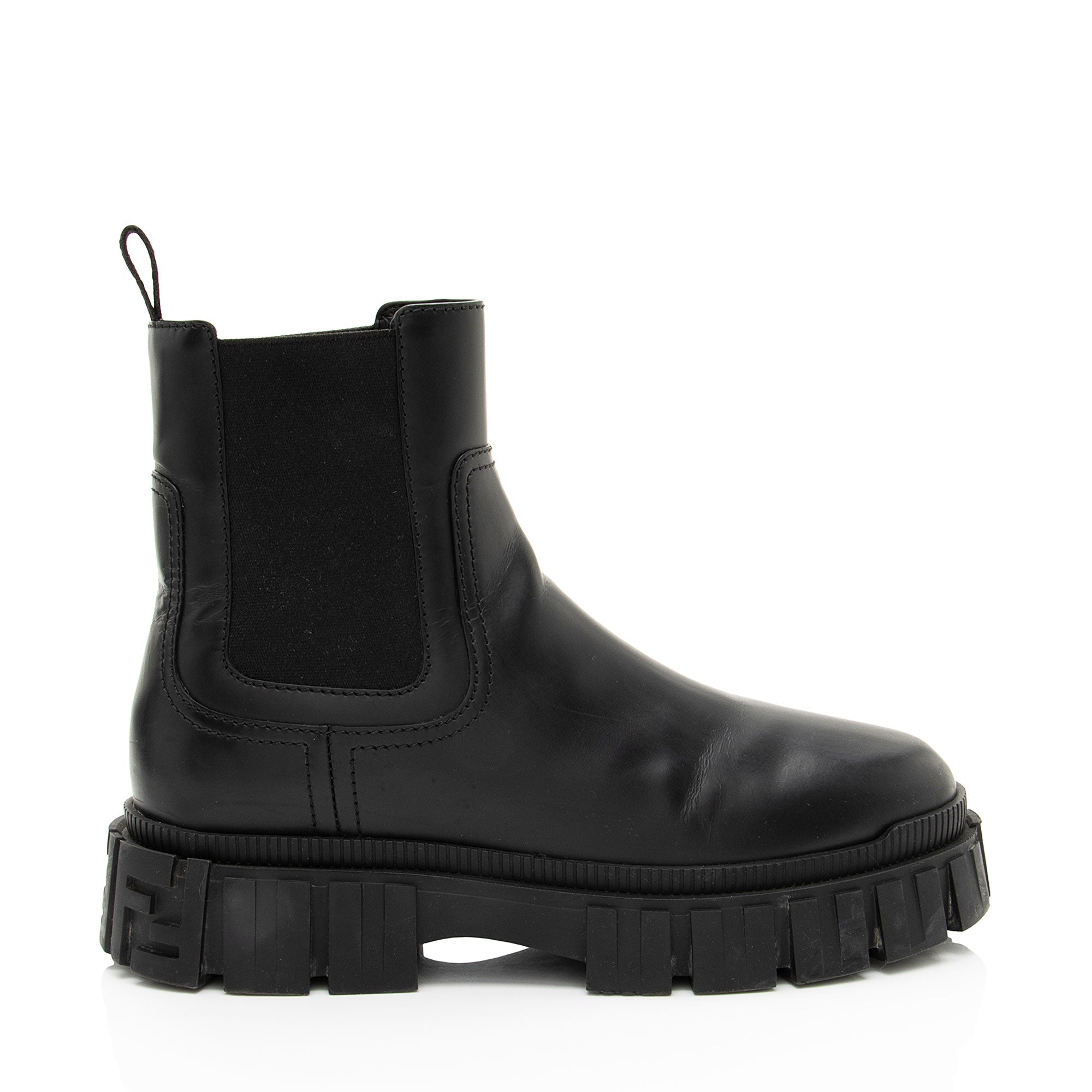 Fendi Leather Force Chelsea Boots - Size 7.5 / 37.5 (SHF-JzrAmk)