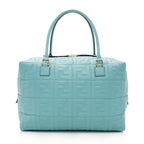 Fendi Leather Large Boston Satchel (SHF-17553)