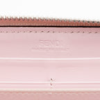 Fendi Leather Multicolor Studded Zip Around Wallet (SHF-17219)