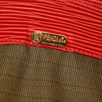 Fendi Leopard Print Canvas Handbag (SHG-27780)