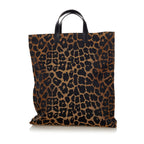 Fendi Leopard Print Nylon Tote Bag (SHG-33837)