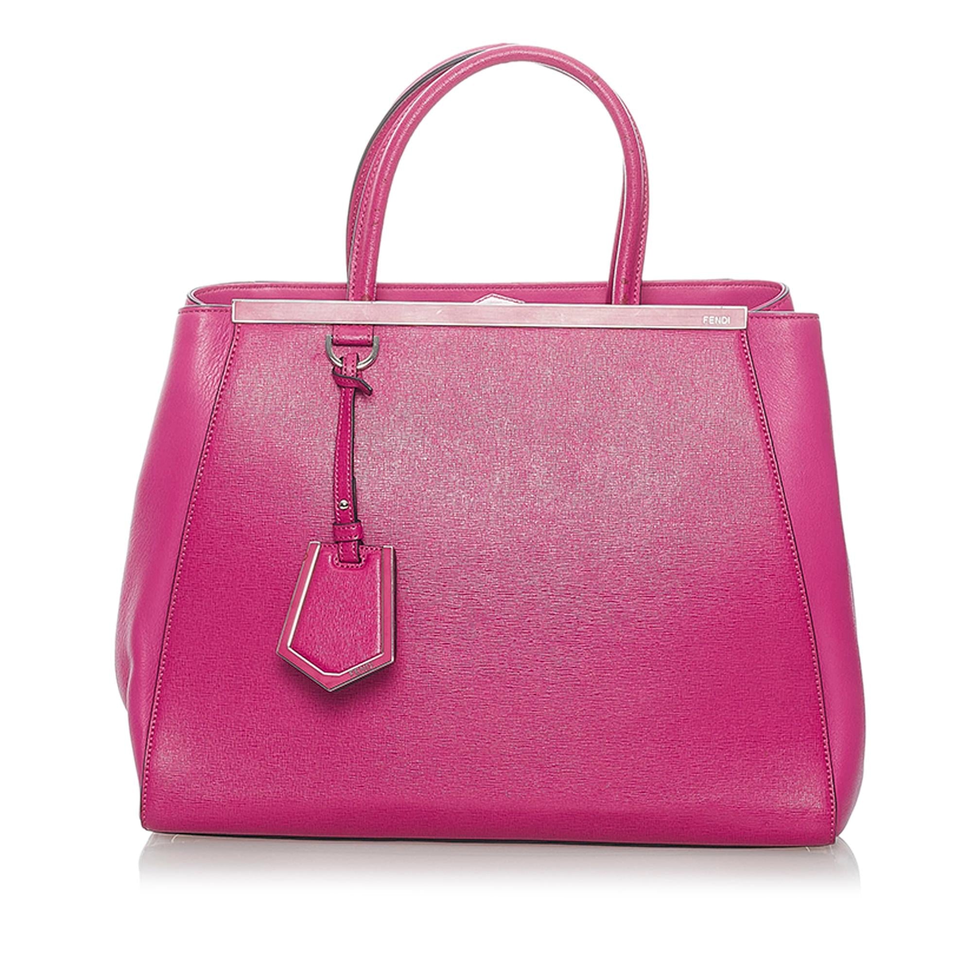 Fendi Medium 2Jours Leather Satchel (SHG-37200)