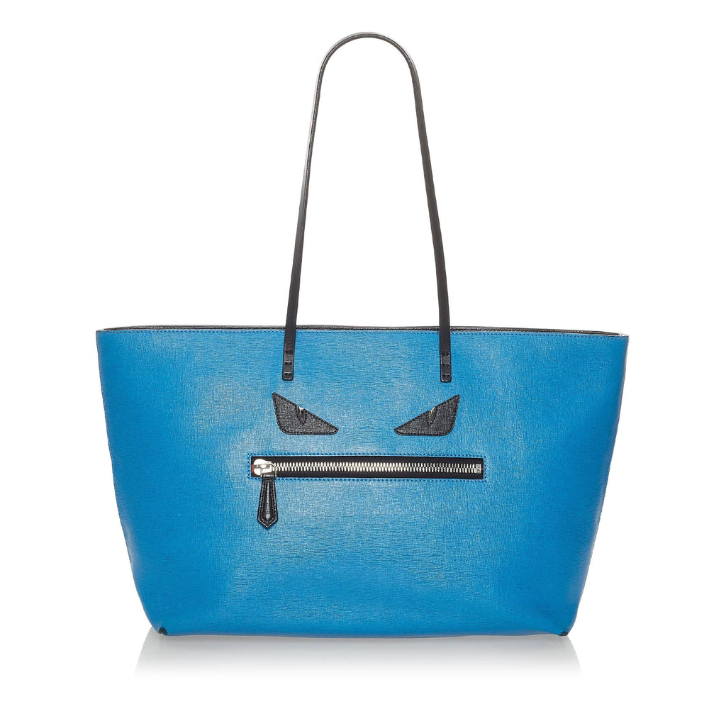 Fendi Medium Monster Roll Leather Tote Bag (SHG-28115)