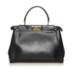 Fendi Medium Peekaboo Leather Satchel (SHG-34345)