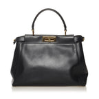 Fendi Medium Peekaboo Leather Satchel (SHG-34345)