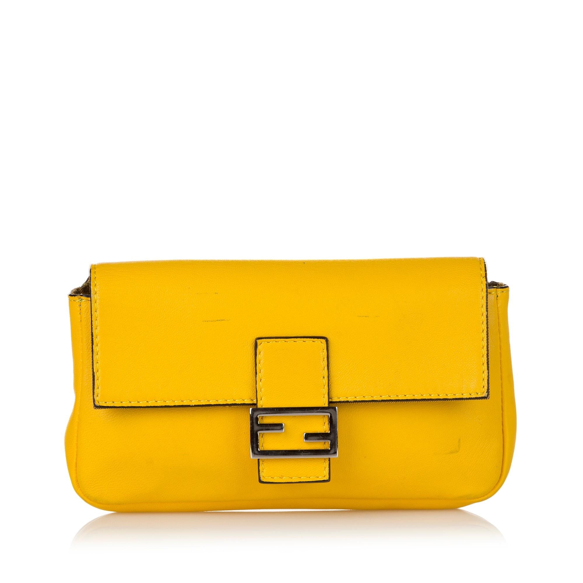Fendi Micro Baguette Leather Crossbody Bag (SHG-31443)