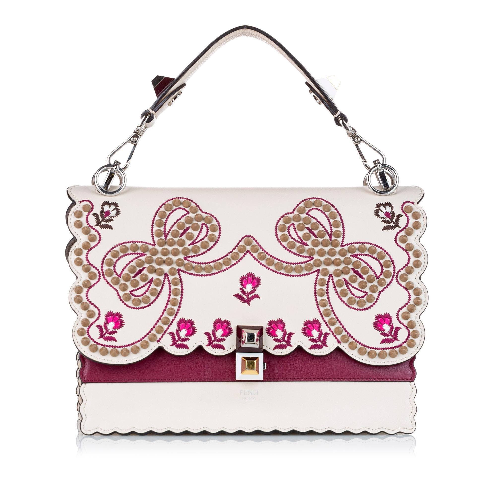 Fendi Mini Kan I Leather Satchel (SHG-21674)