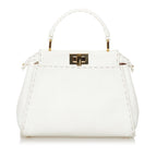 Fendi Mini Selleria Peekaboo Leather Satchel (SHG-34091)