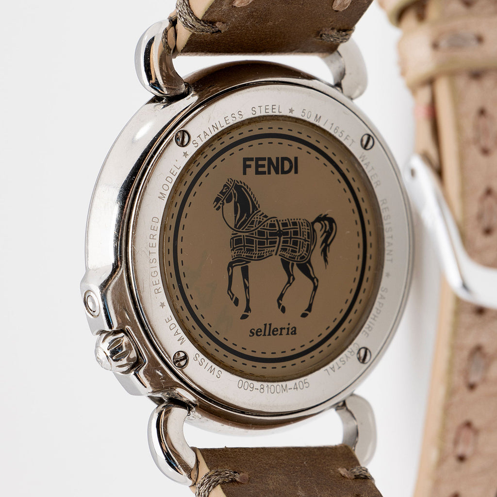 Fendi Mother of Pearl Leather Selleria Watch