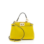 Fendi Nappa Leather Peekaboo Micro Shoulder Bag (SHF-18345)