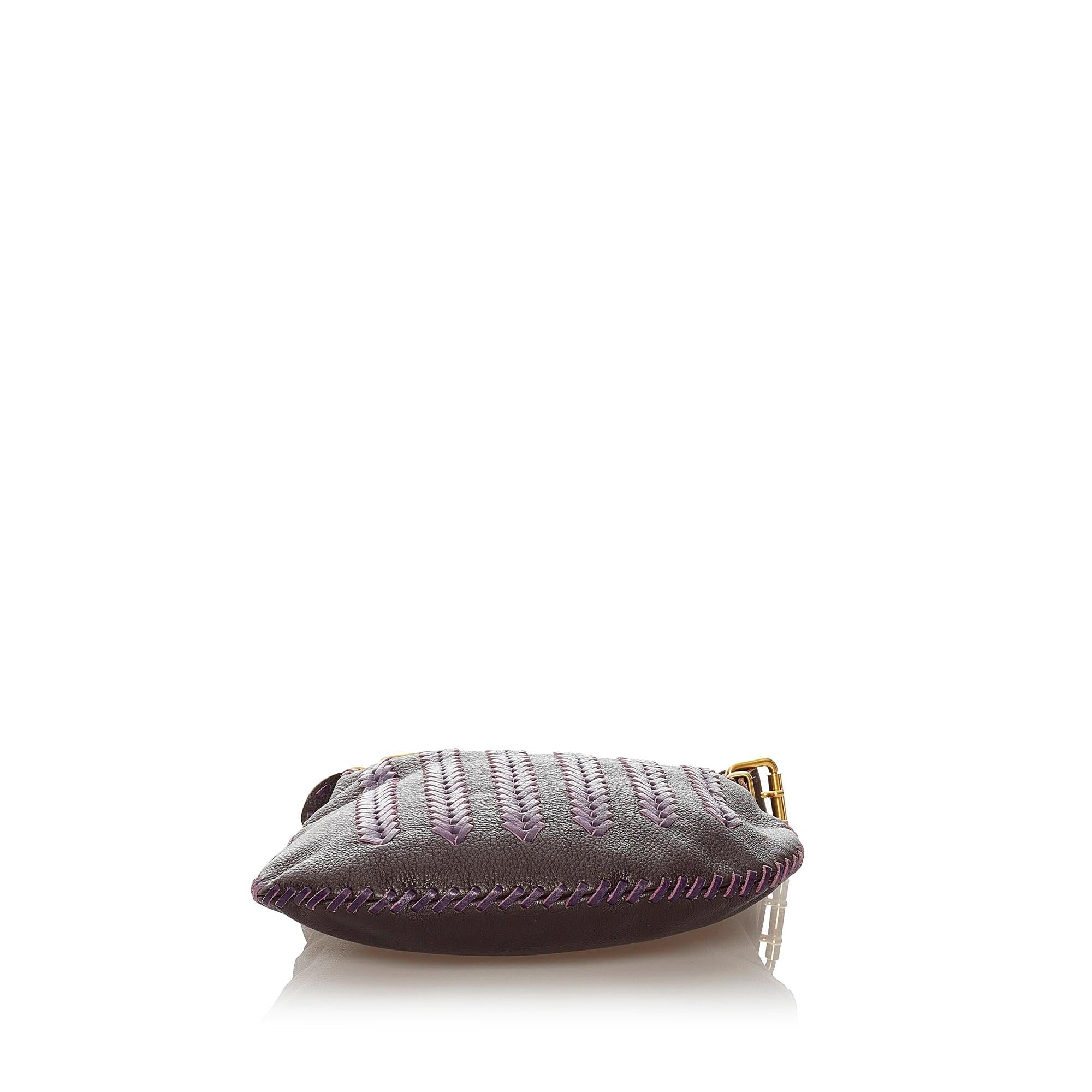 Fendi Oyster Leather Hobo Bag (SHG-27894)