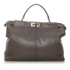 Fendi Peekaboo Leather Satchel (SHG-30047)
