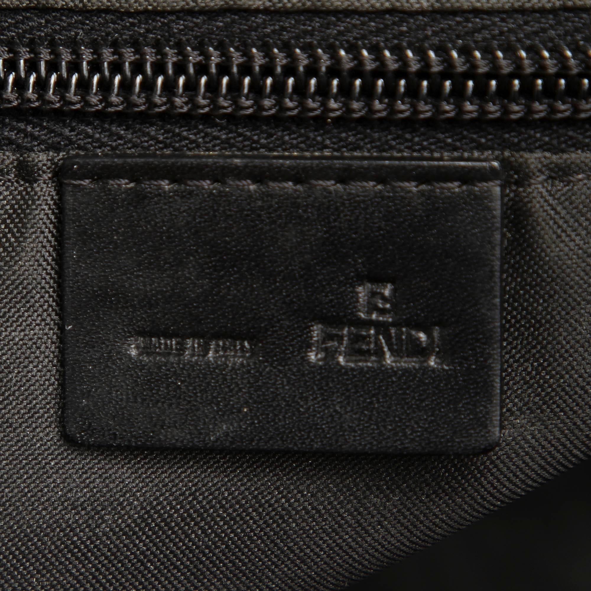 Fendi Pequin Canvas Shoulder Bag (SHG-11396)