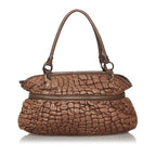 Fendi Puckered Bubble Leather Chef Shoulder Bag (SHG-30185)