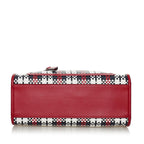 Fendi Runaway Tartan Plaid Satchel (SHG-37576)