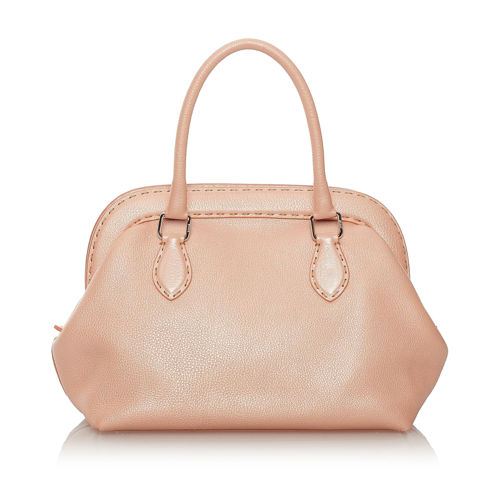 Fendi Selleria Leather Handbag (SHG-27467)