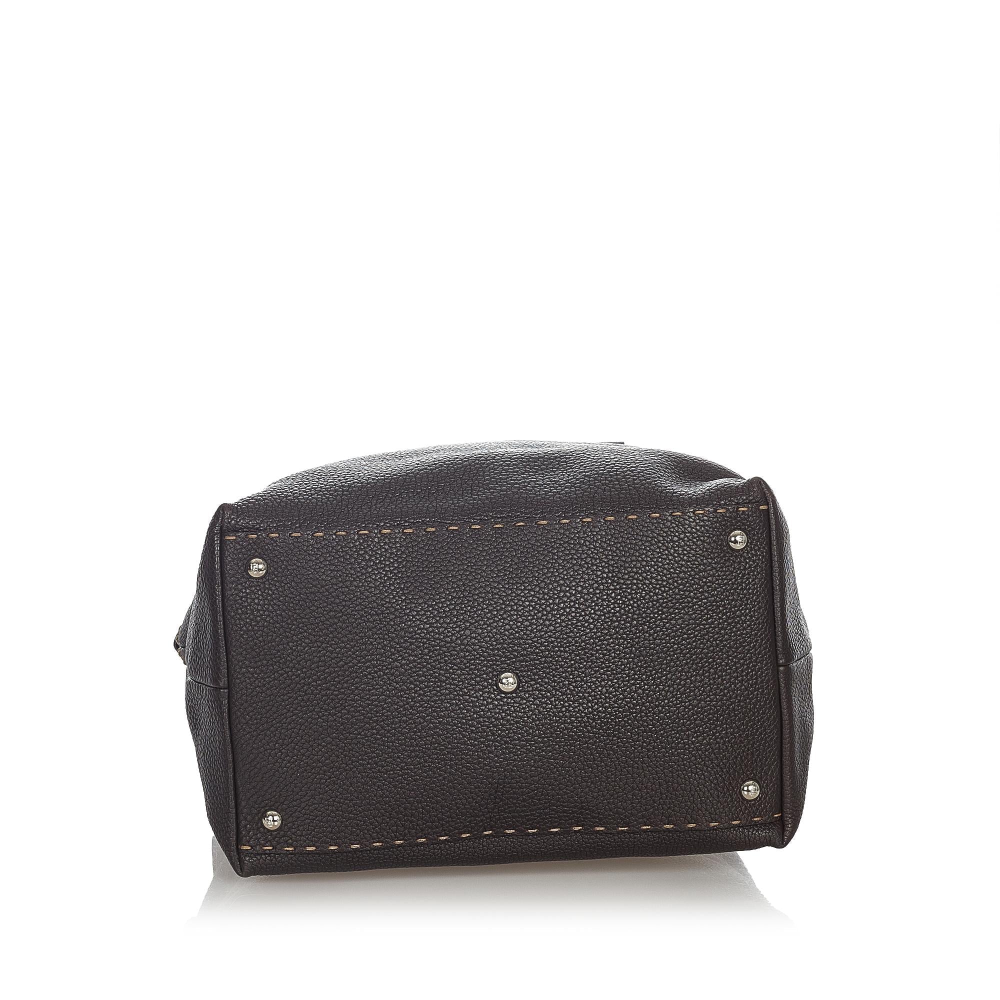 Fendi Selleria Leather Handbag (SHG-31787)