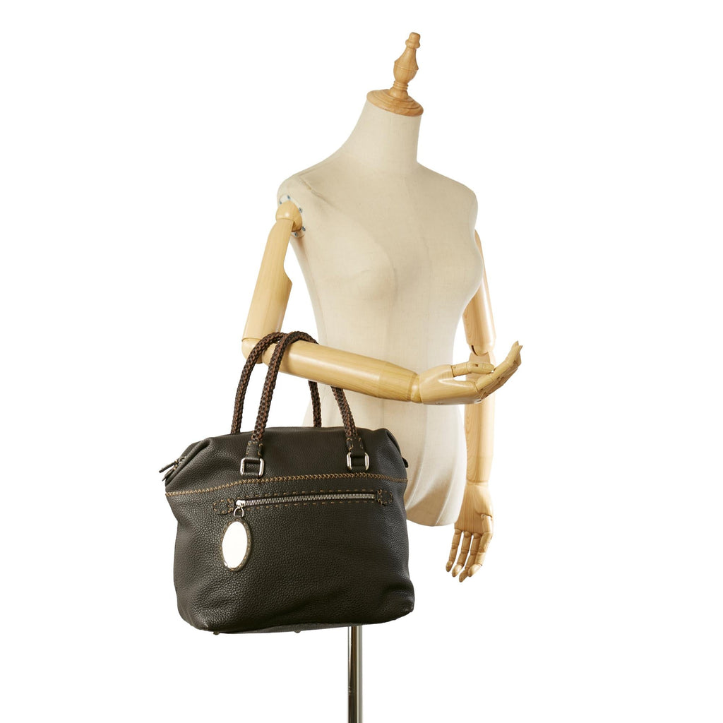Fendi Selleria Leather Handbag (SHG-31787)