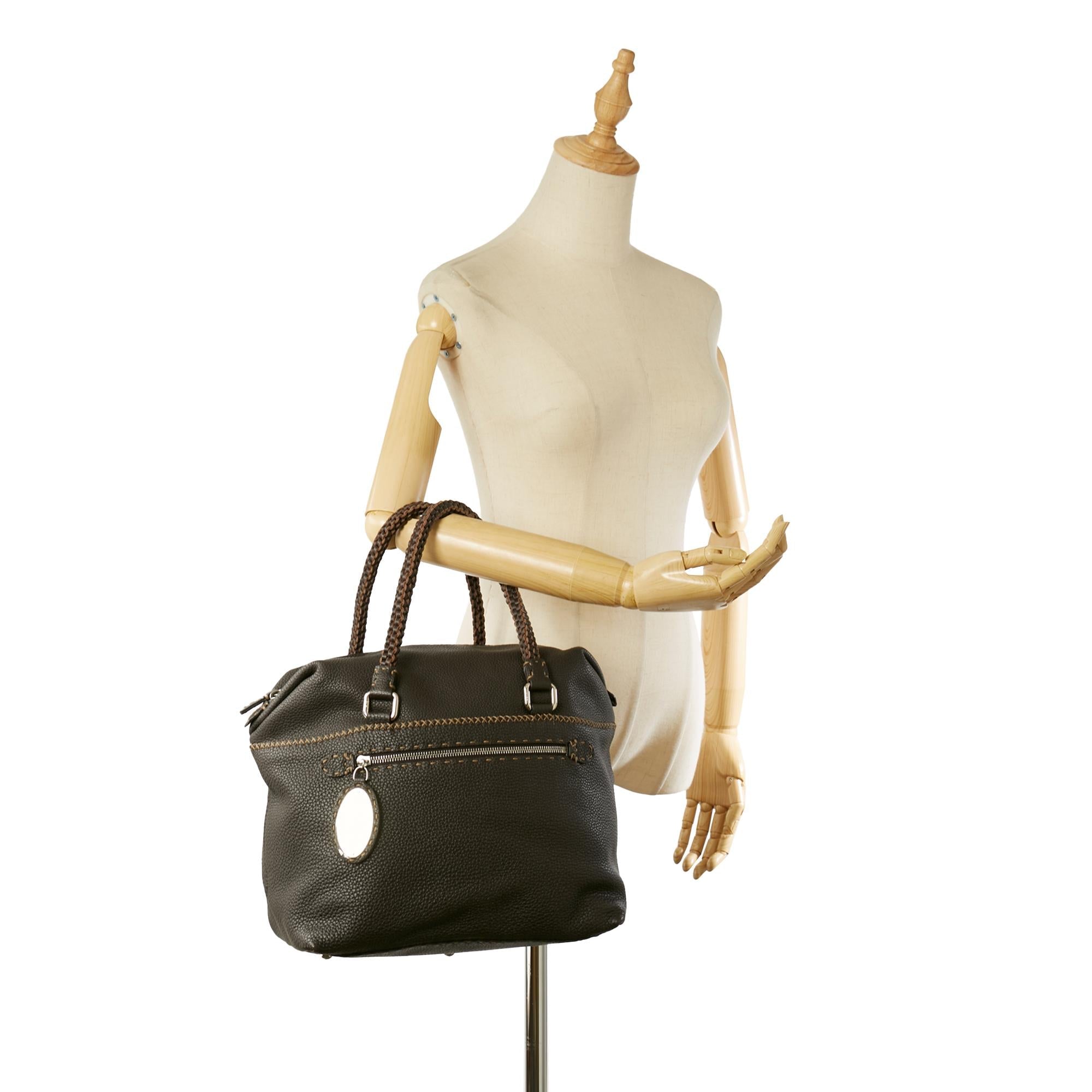 Fendi Selleria Leather Handbag (SHG-31787)