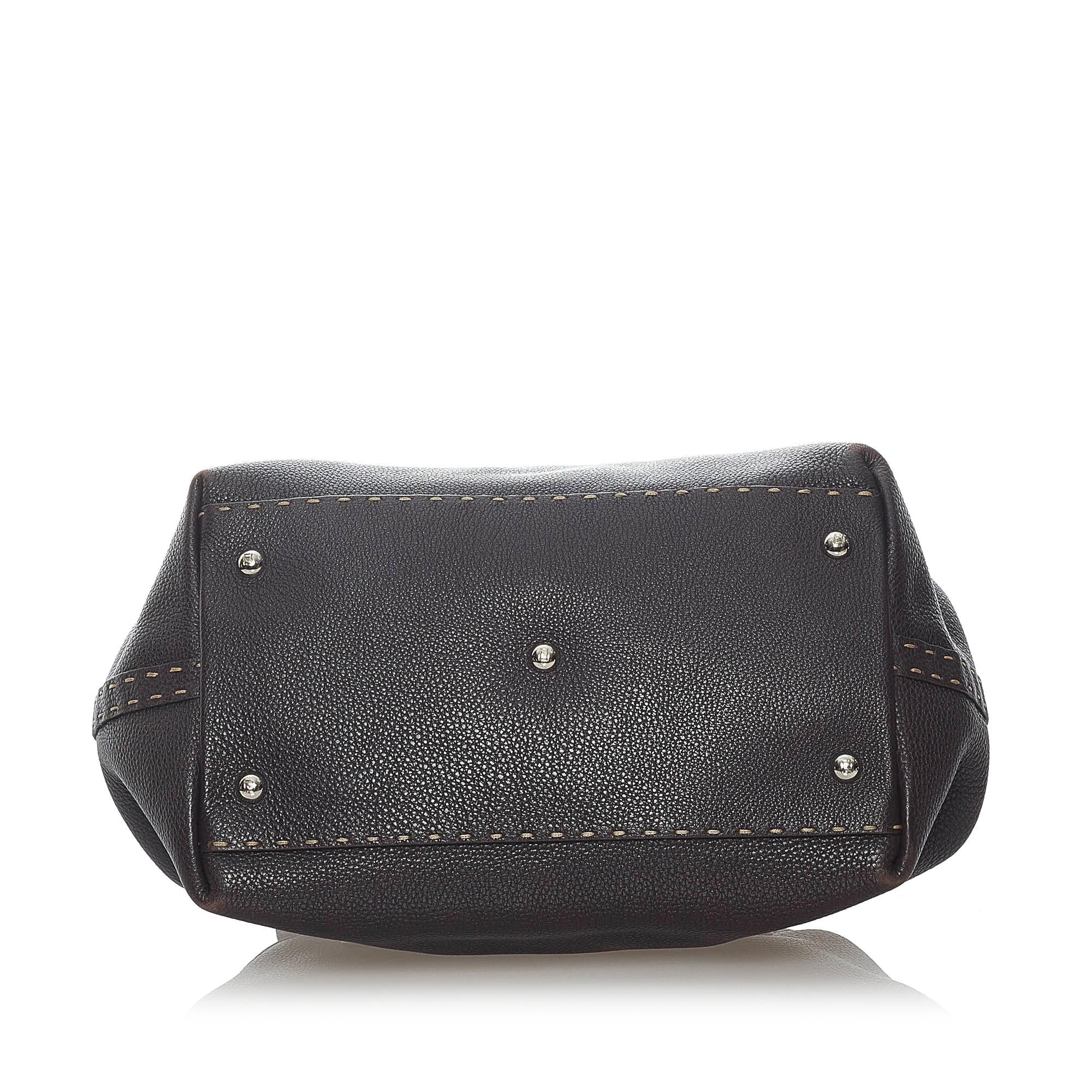 Fendi Selleria Leather Handbag (SHG-37198)