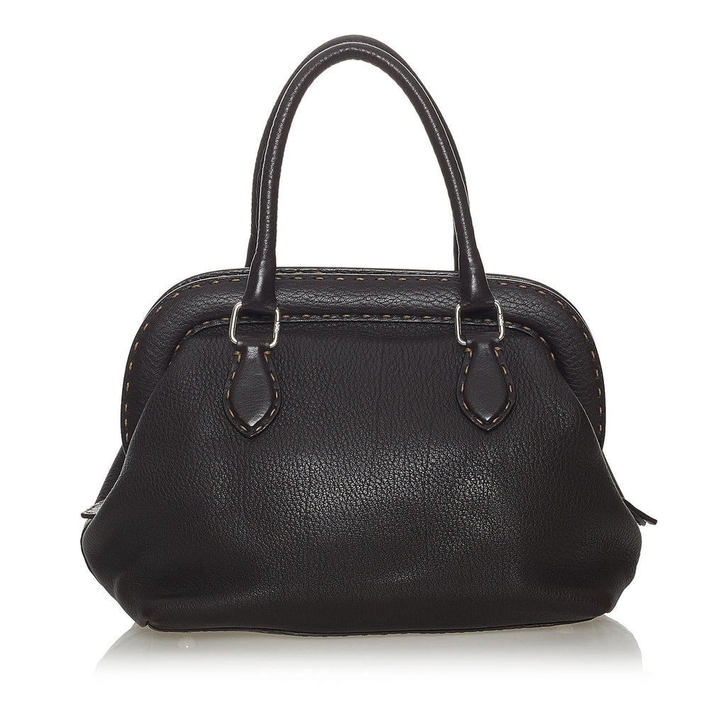 Fendi Selleria Leather Handbag (SHG-37727)