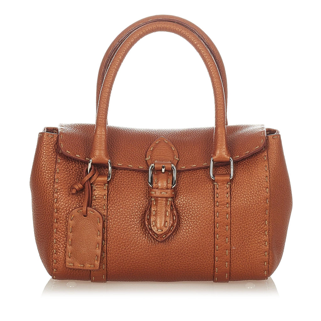 Fendi Selleria Linda Leather Handbag (SHG-26196)