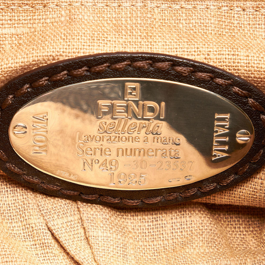Fendi Selleria Pomodorino Leather Tote Bag (SHG-27133)