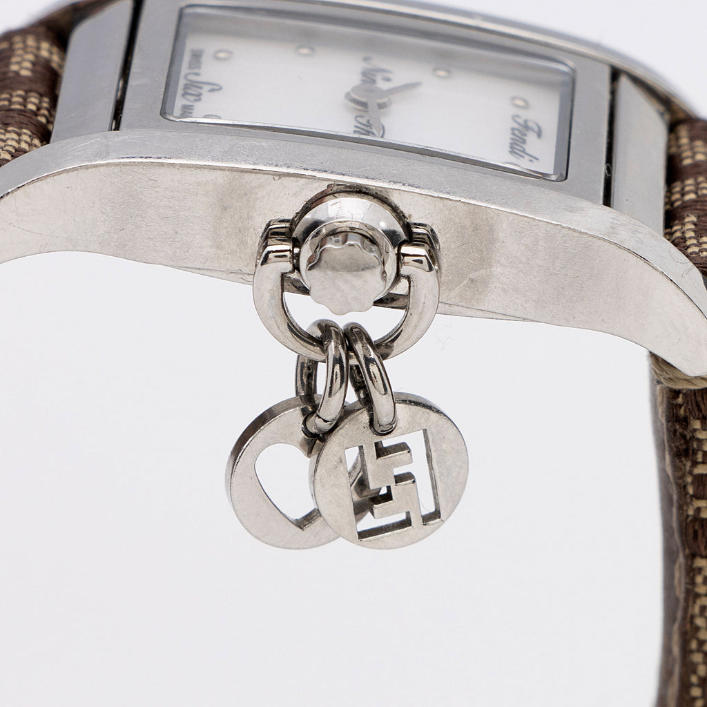 Fendi Stainless Steel FF Canvas Watch