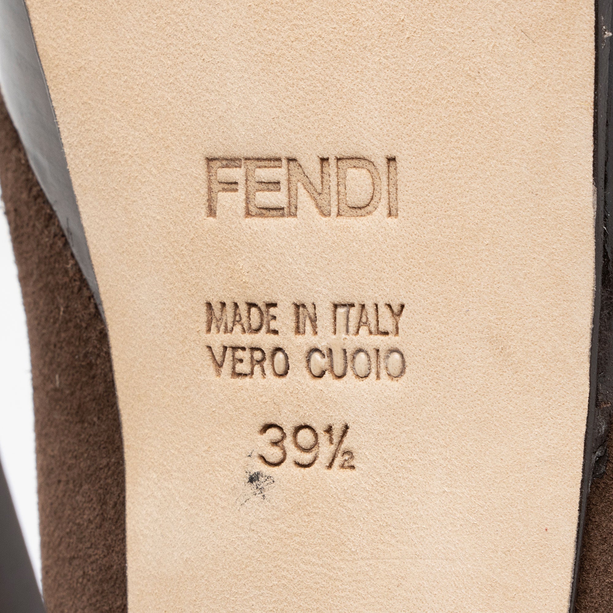 Fendi Suede Shearling Platform Ankle Boots - Size 9.5 / 39.5 (SHF-iHQvwi)