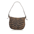 Fendi Tiger Print Canvas Shoulder Bag (SHG-24872)