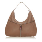 Fendi Unzipped Leather Shoulder Bag (SHG-25226)
