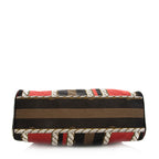Fendi Vintage Embroidered Canvas Du Jour Tote (SHF-20442)