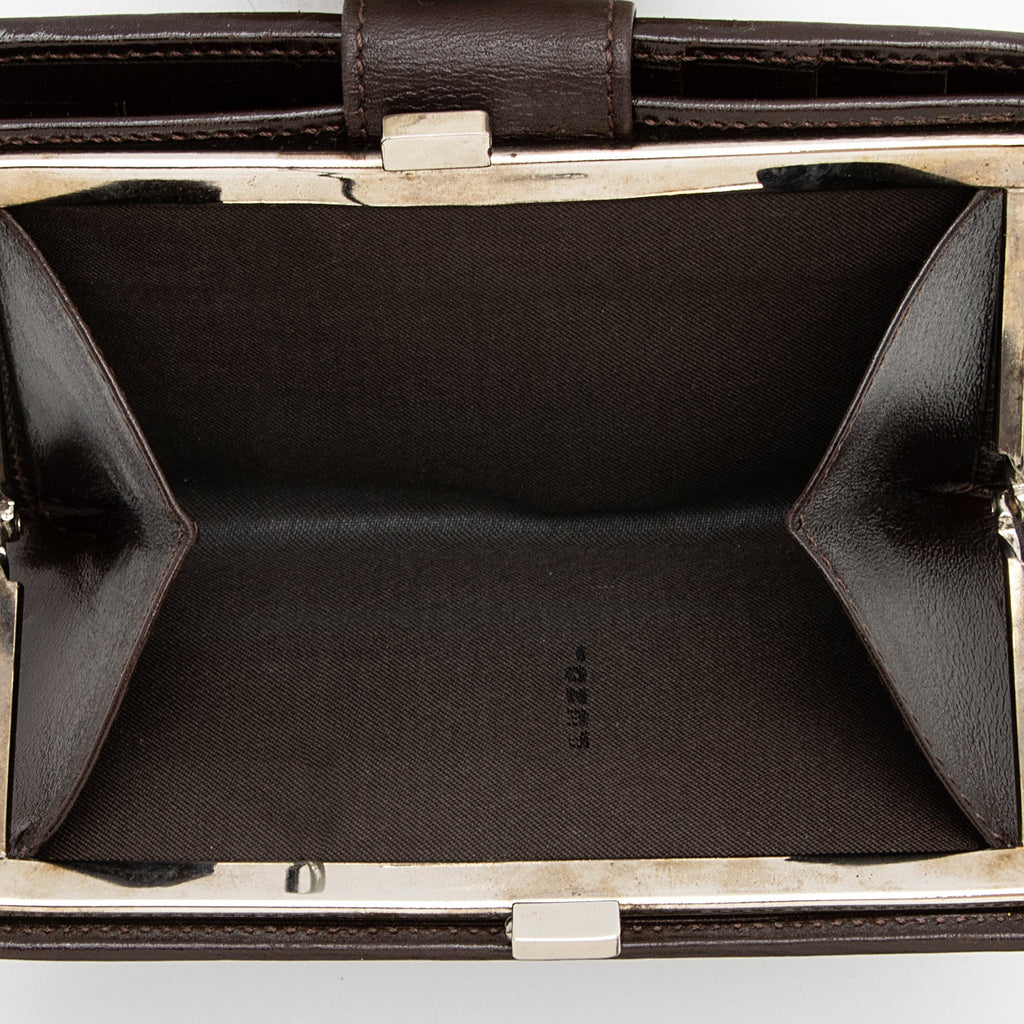 Fendi Vintage Zucca Bifold Kiss-Lock Compact Wallet (SHF-22375)