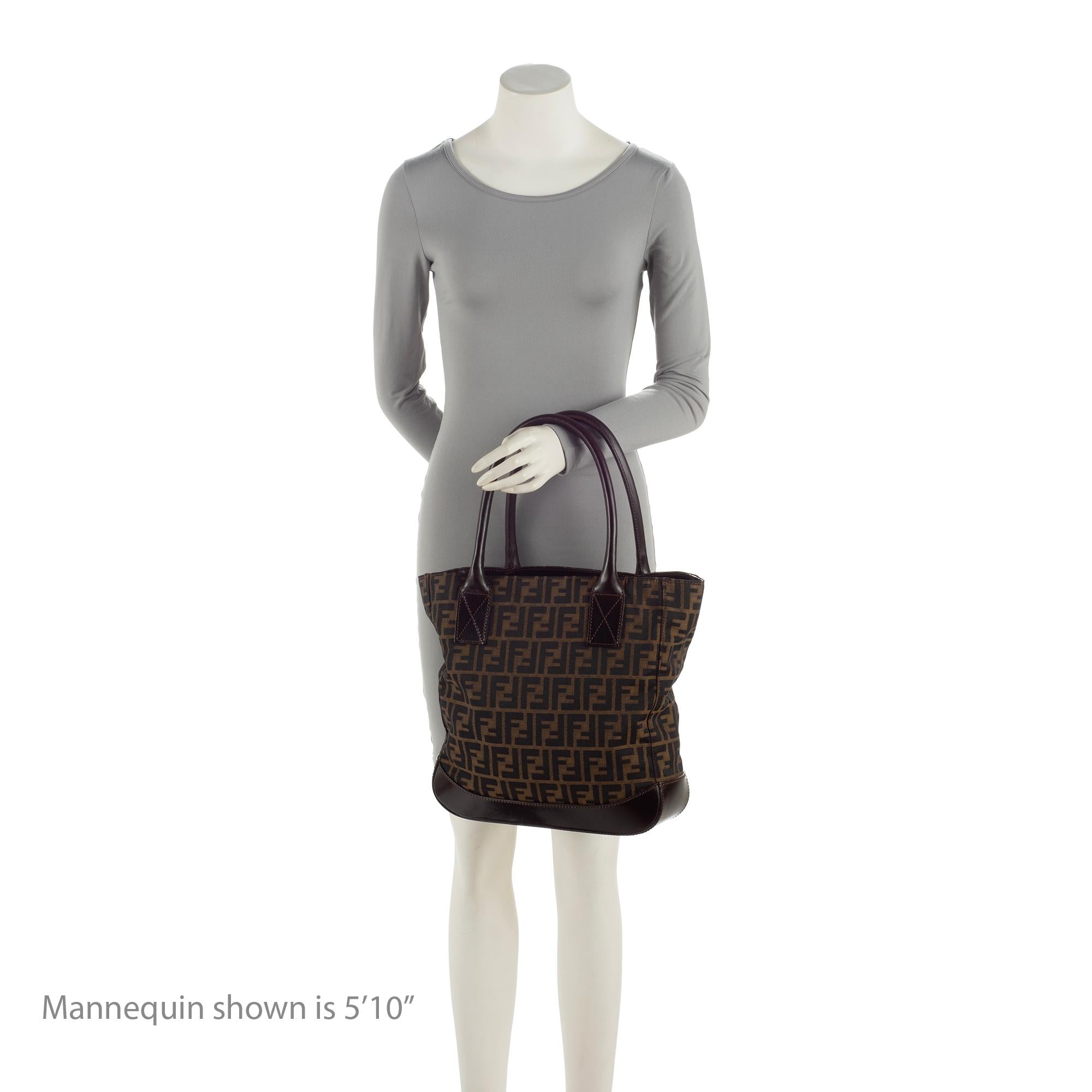 Fendi Vintage Zucca Calfskin Large Tote (SHF-PQx5or)