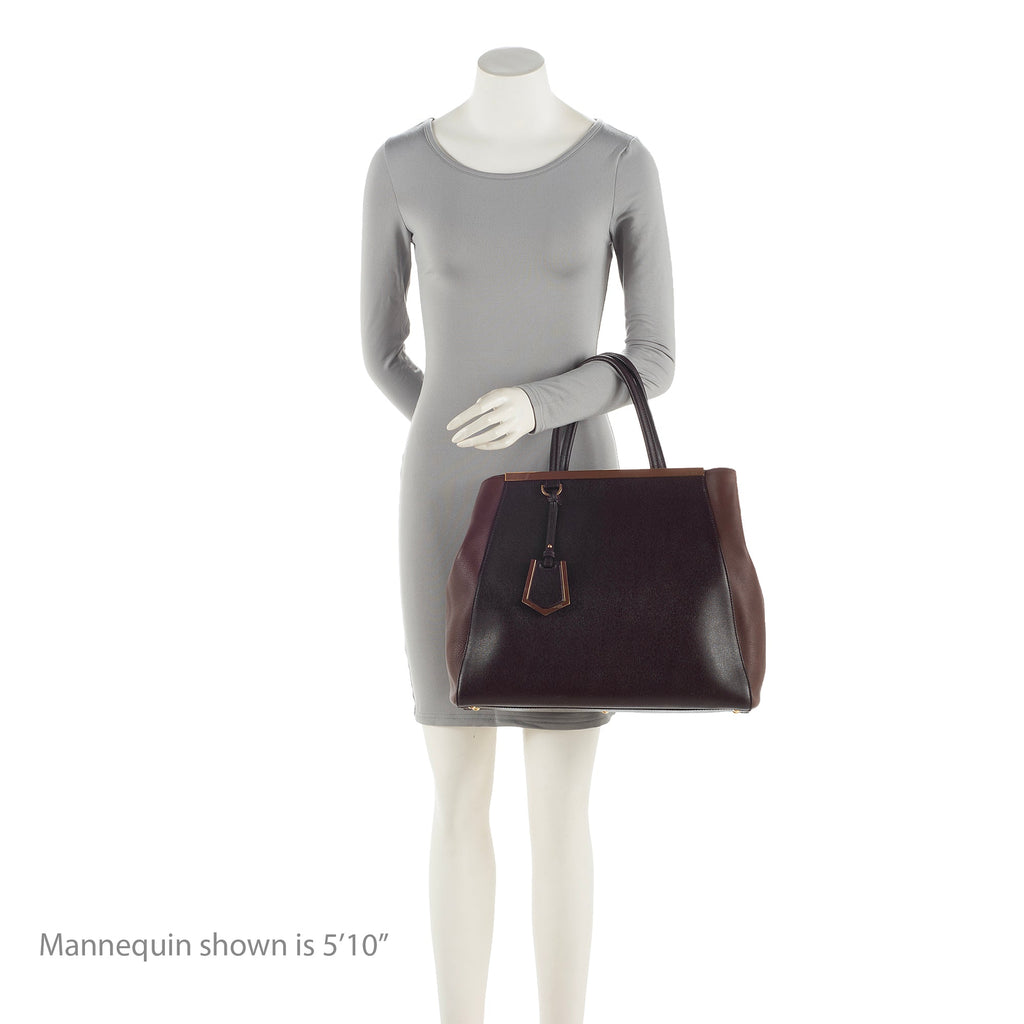 Fendi Vitello Calfskin 2Jours Elite Large Tote (SHF-22596)