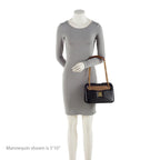 Fendi Vitello Glacier Leather Karligraphy Pocket Shoulder Bag (SHF-19815)