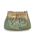 Fendi Woven Leather Bucket Bag (SHG-33268)