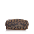 Fendi Zebra Print Canvas Handbag (SHG-23929)
