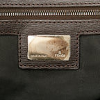 Fendi Zebra Print Canvas Handbag (SHG-23929)