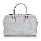 Fendi Zucca Embossed Leather Satchel (SHG-15966)
