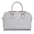 Fendi Zucca Embossed Leather Satchel (SHG-15966)