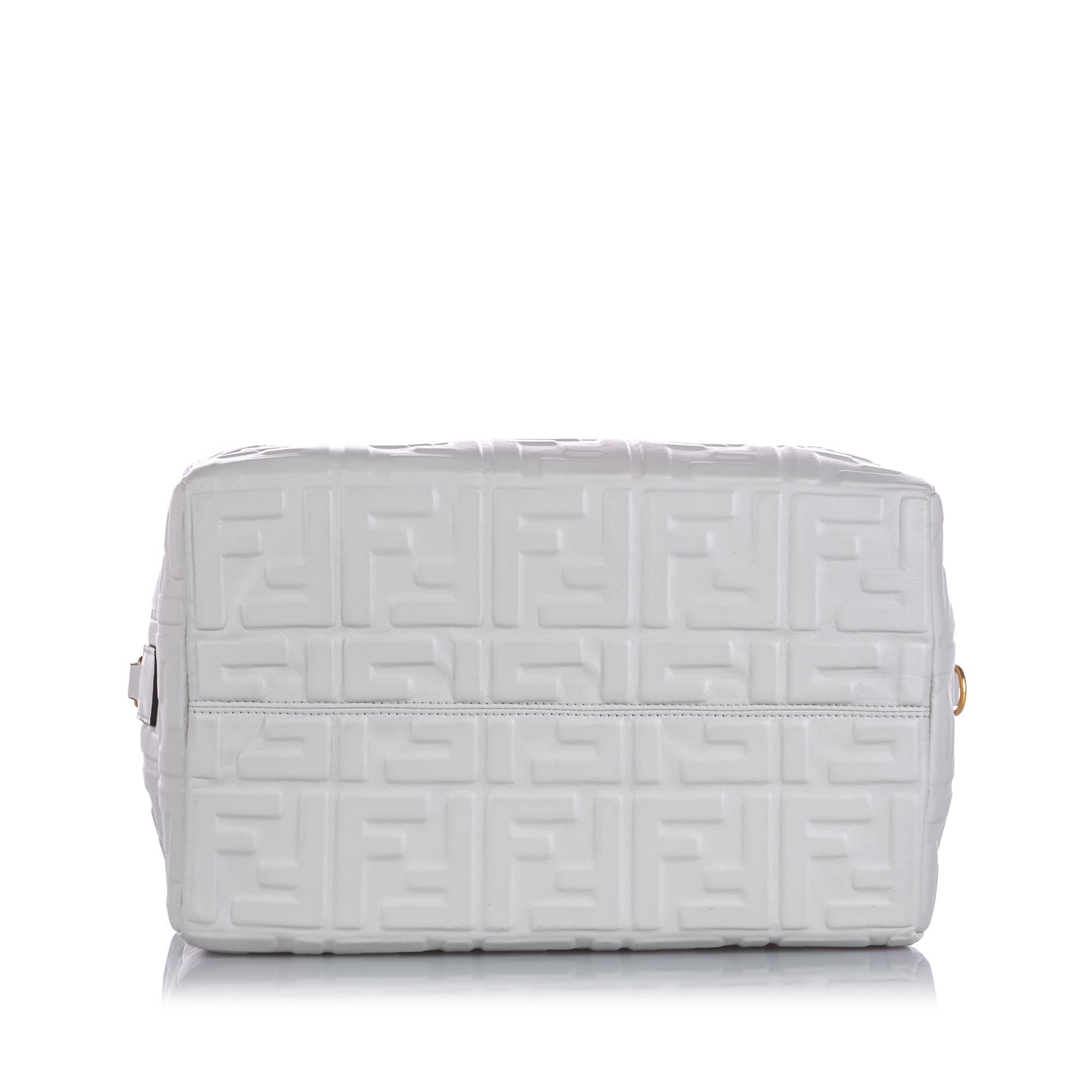 Fendi Zucca Embossed Leather Satchel (SHG-15966)