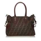 Fendi Zucca Etniko Canvas Shoulder Bag (SHG-27464)