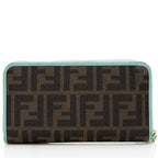 Fendi Zucca Spalmati Zip Around Wallet (SHF-19772)