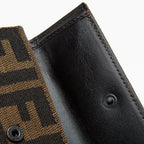 Fendi Zucca Trifold Compact Wallet - FINAL SALE (SHF-12797)