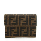 Fendi Zucca Trifold Compact Wallet - FINAL SALE (SHF-12797)