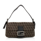 Fendi Zucchino Baguette Shoulder Bag (SHF-21031)